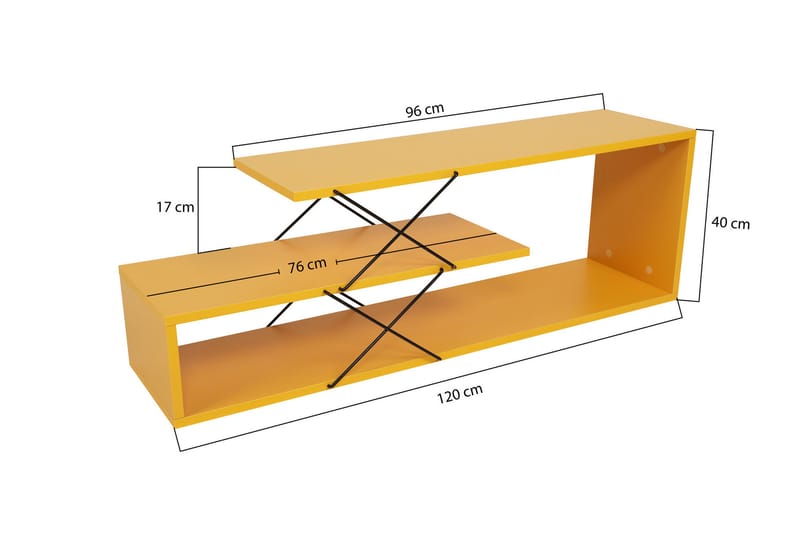 Riyana TV-bord 120 cm - Gul - Møbler - TV borde & mediemøbler - TV-borde