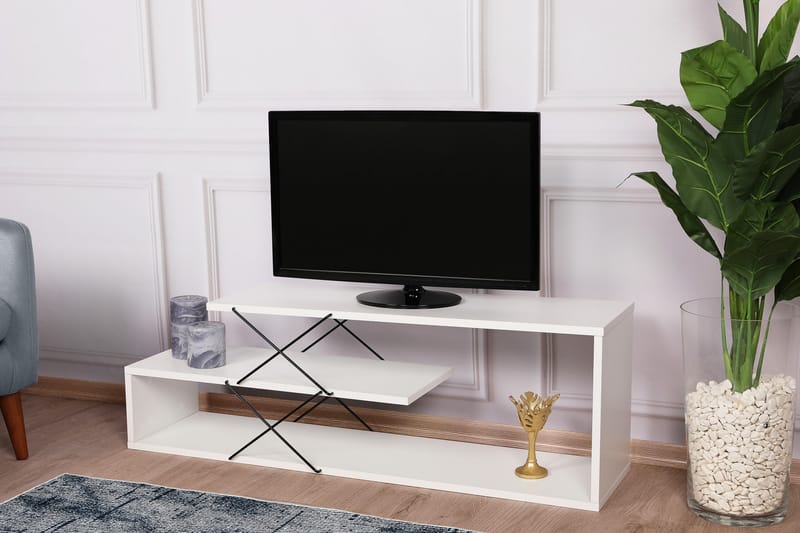 Riyana TV-bord 120 cm - Hvid - Møbler - TV borde & mediemøbler - TV-borde