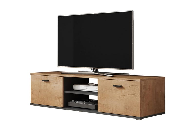 Ruskelsby TV-Bord 140 cm - Eg/Sort - Møbler - TV borde & mediemøbler - TV-borde