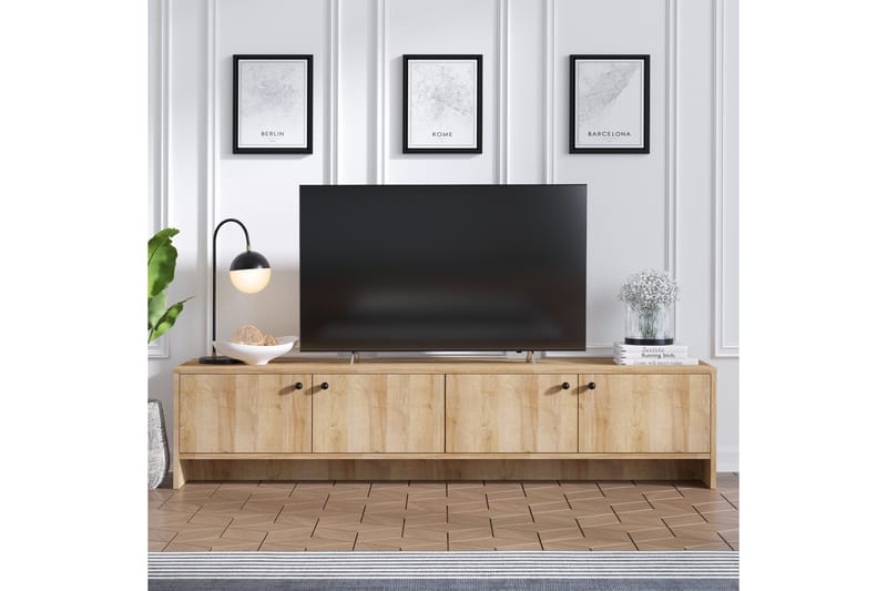 Saddaro TV-Bord 180 cm - Natur - Møbler - TV borde & mediemøbler - TV-borde