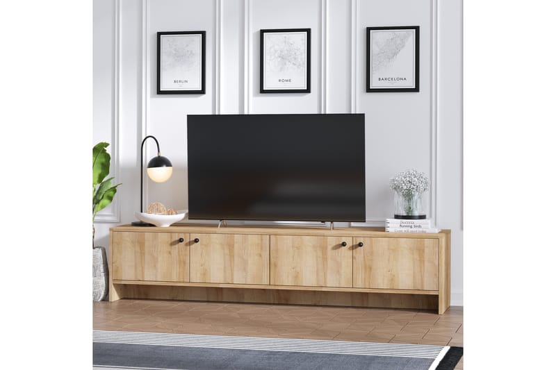 Saddaro TV-Bord 180 cm - Natur - Møbler - TV borde & mediemøbler - TV-borde