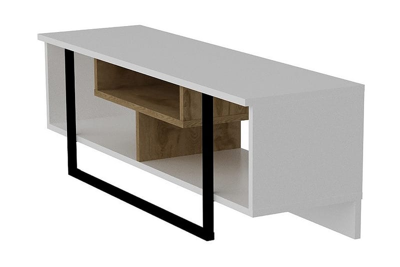 Sholly TV-Bord 119 cm - Hvid|Sort|Eg - Møbler - TV borde & mediemøbler - TV-borde