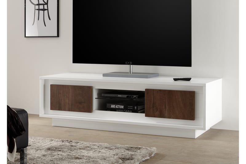 Sky TV-Bord 156 cm - Matlak/Melamin/Træ - Møbler - TV borde & mediemøbler - TV-borde