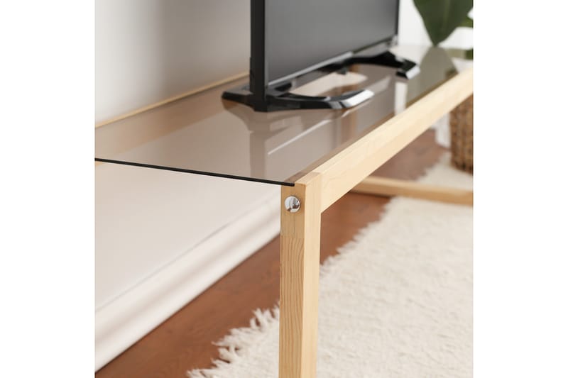 Sqandie TV-Bord 130 cm - Natur - Møbler - TV borde & mediemøbler - TV-borde