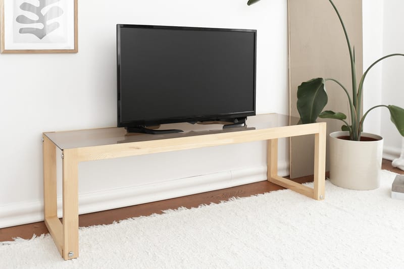 Sqandie TV-Bord 130 cm - Natur - Møbler - TV borde & mediemøbler - TV-borde