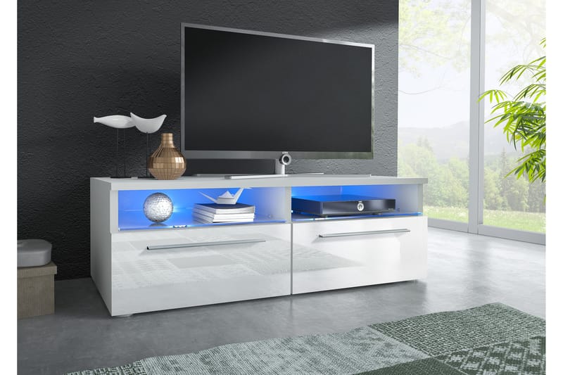 Stockend TV-Bord 100 cm - Hvid - TV-borde