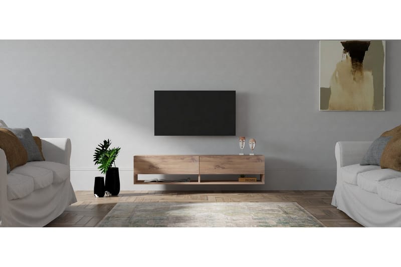 Taboada TV-bord 141 cm - Natur - Møbler - TV borde & mediemøbler - TV-borde