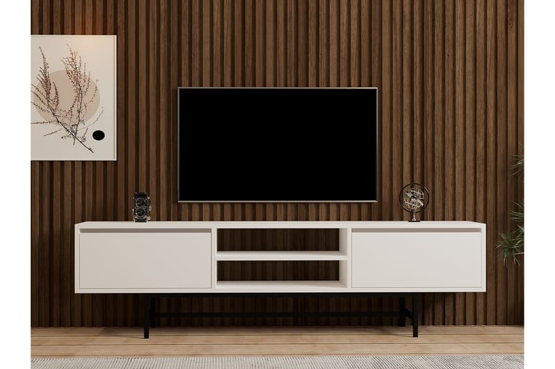 Tauber TV-Bord 180 cm - Hvid - Møbler - TV borde & mediemøbler - TV-borde