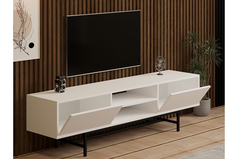 Tauber TV-Bord 180 cm - Hvid - Møbler - TV borde & mediemøbler - TV-borde