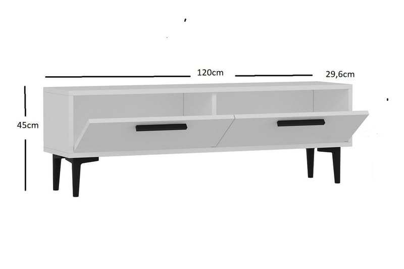 Tv-bord 120 cm Hvid - Møbler - TV borde & mediemøbler - TV-borde