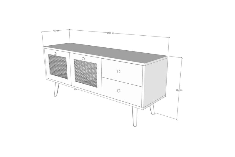 Tv-bord 140 cm Eg - Møbler - TV borde & mediemøbler - TV-borde