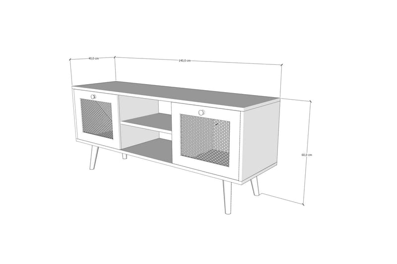 Tv-bord 140 cm Eg - Møbler - TV borde & mediemøbler - TV-borde