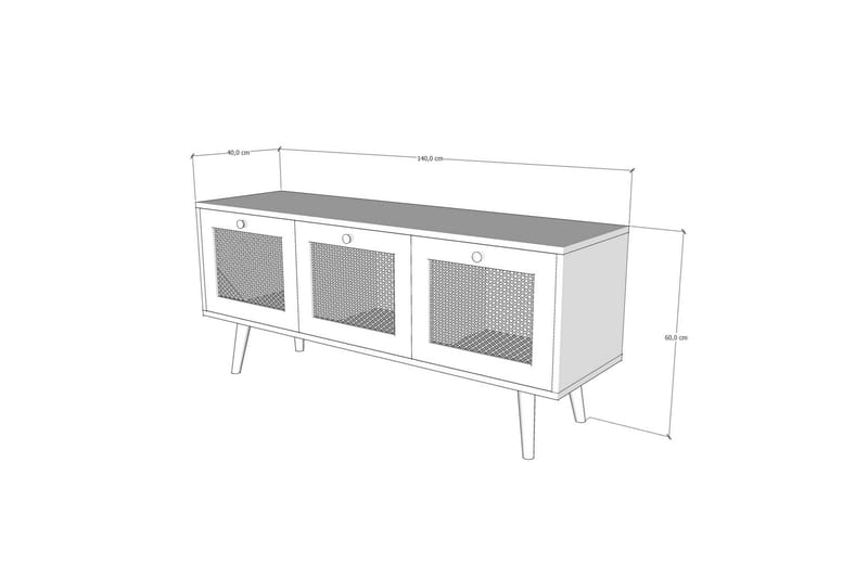 Tv-bord 140 cm Eg - Møbler - TV borde & mediemøbler - TV-borde