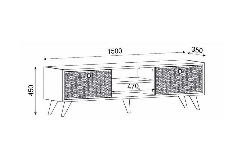 Tv-bord 150 cm - Møbler - TV borde & mediemøbler - TV-borde