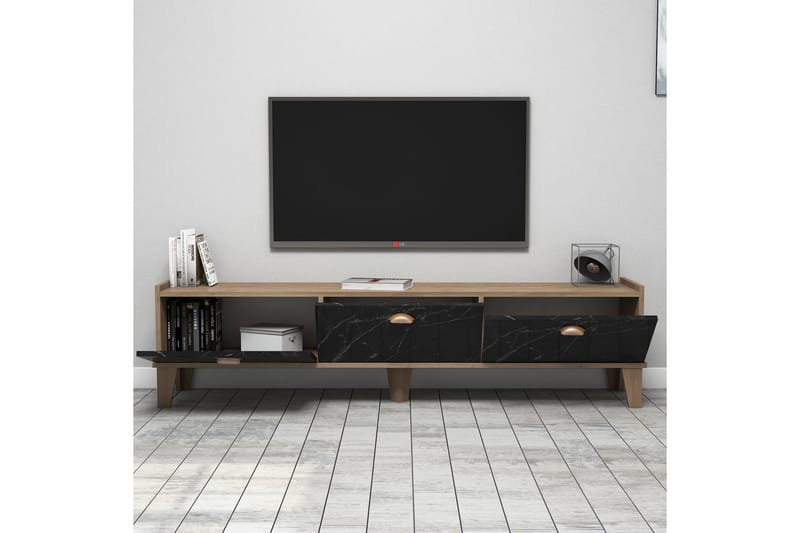 Tv-bord 178 cm eg/Marmor - Møbler - TV borde & mediemøbler - TV-borde