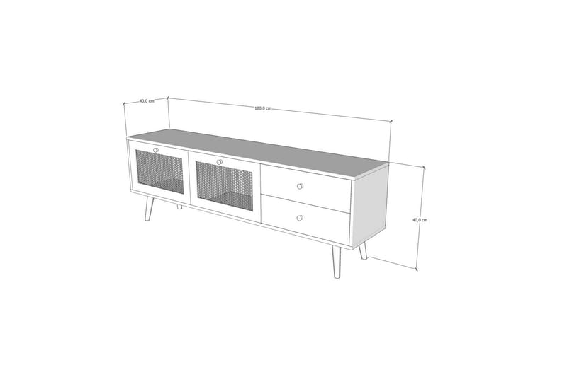 Tv-bord 180 cm Eg - Møbler - TV borde & mediemøbler - TV-borde