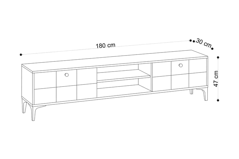 Tv-bord 30/180 cm Eg - Møbler - TV borde & mediemøbler - TV-borde