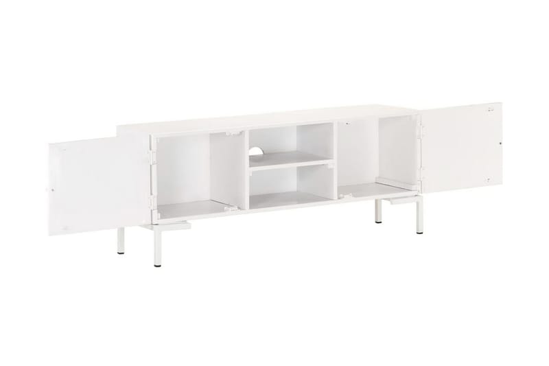 tv-skab 115x30x46 cm massivt mangotræ - Hvid - Møbler - TV borde & mediemøbler - TV-borde