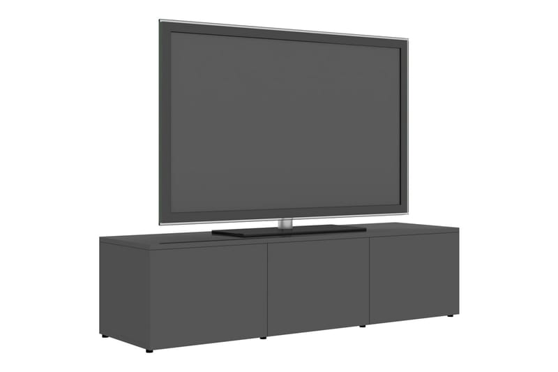 Tv-Skab 120X34X30 cm Spånplade Grå Höjglans - Møbler - TV borde & mediemøbler - TV-borde