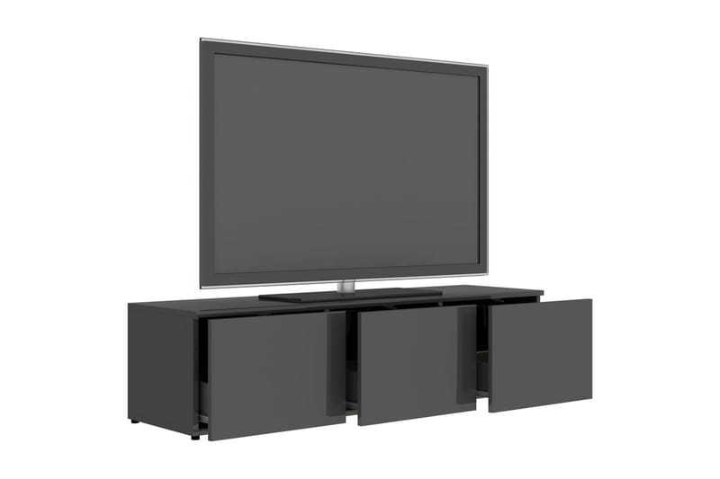 Tv-Skab 120X34X30 cm Spånplade Grå Höjglans - Møbler - TV borde & mediemøbler - TV-borde