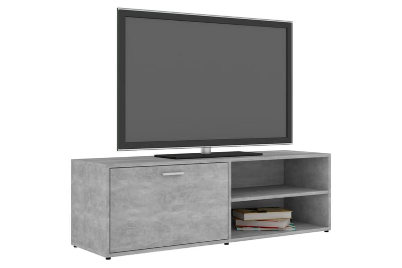 Tv-Skab 120x34x37 cm Spånplade Betongrå - Grå - Møbler - TV borde & mediemøbler - TV-borde