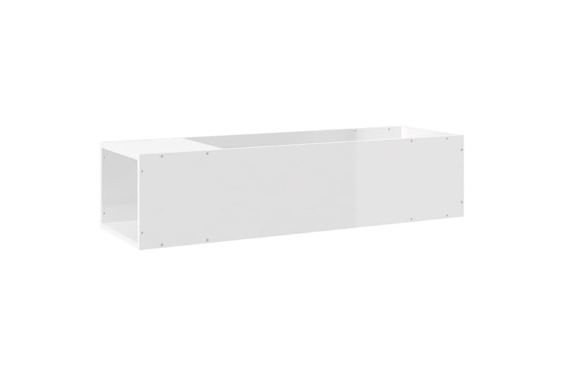 tv-skab 120x34x37 cm spånplade Hvid højglans - Hvid - Møbler - TV borde & mediemøbler - TV-borde