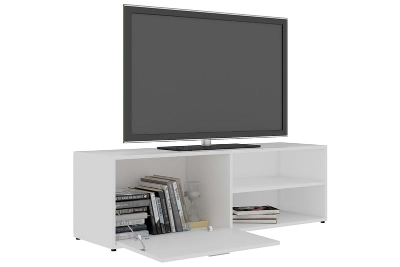 Tv-Skab 120x34x37 cm Spånplade Hvid - Hvid - Møbler - TV borde & mediemøbler - TV-borde