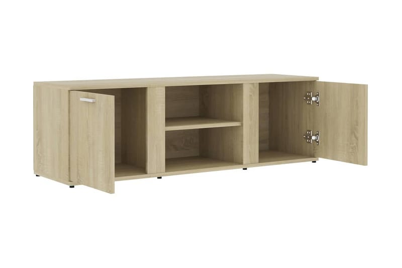 Tv-Skab 120x34x37 cm Spånplade Sonoma-Eg - Brun - Møbler - TV borde & mediemøbler - TV-borde