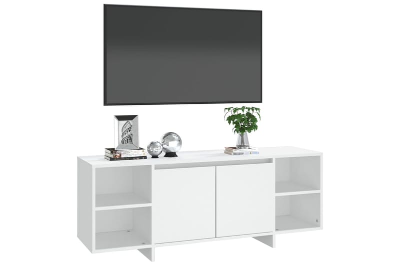 tv-skab 130x35x50 cm spånplade hvid - Hvid - Møbler - TV borde & mediemøbler - TV-borde