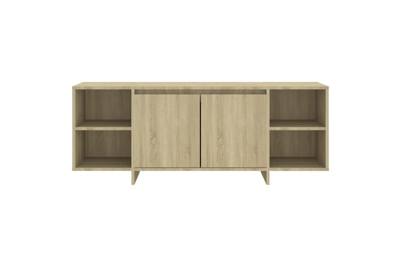 tv-skab 130x35x50 cm spånplade sonoma-eg - Beige - Møbler - TV borde & mediemøbler - TV-borde