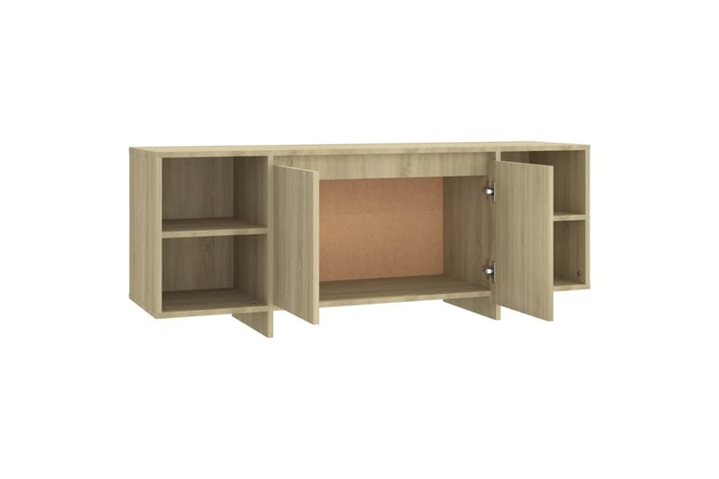 tv-skab 130x35x50 cm sp�ånplade sonoma-eg - Beige - Møbler - TV borde & mediemøbler - TV-borde