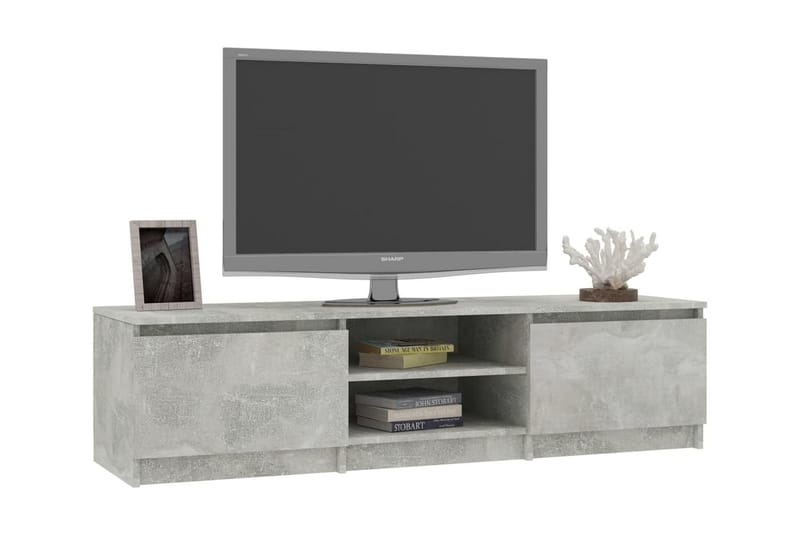 Tv-Skab 140 X 40 X 35,5 Cm Spånplade Betongrå - Grå - Møbler - TV borde & mediemøbler - TV-borde