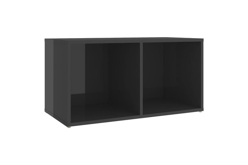 tv-skab 72x35x36,5 cm spånplade grå højglans - Grå - Møbler - TV borde & mediemøbler - TV-borde