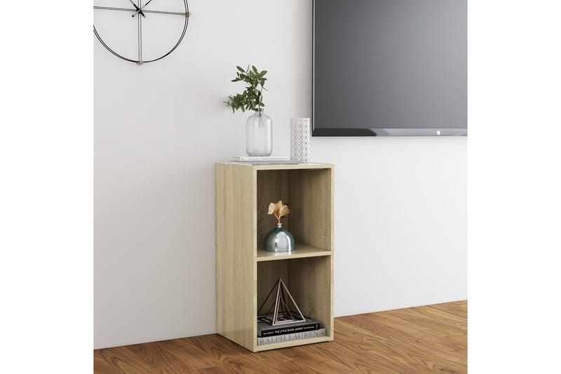 tv-skab 72x35x36,5 cm spånplade sonoma-eg - Brun - Møbler - TV borde & mediemøbler - TV-borde