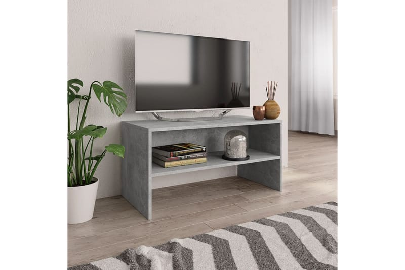 Tv-skab 80 x 40 x 40 cm spånplade betongrå - Grå - Møbler - TV borde & mediemøbler - TV-borde