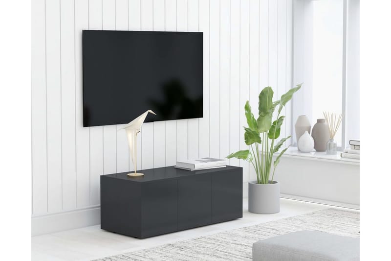 Tv-Skab 80X34X30 cm Spånplade Grå - Møbler - TV borde & mediemøbler - TV-borde