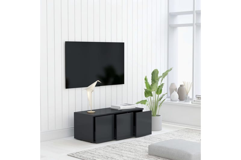 Tv-Skab 80X34X30 cm Spånplade Grå - Møbler - TV borde & mediemøbler - TV-borde