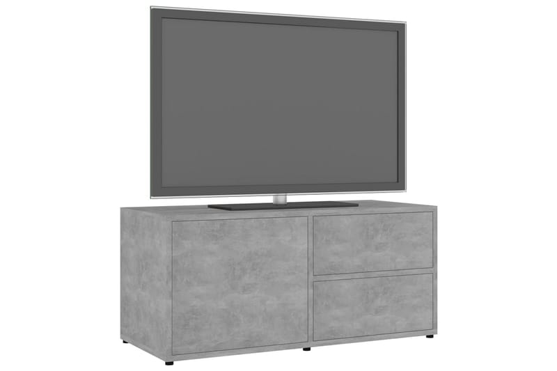 Tv-Skab 80x34x36 cm Spånplade Betongrå - Grå - Møbler - TV borde & mediemøbler - TV-borde