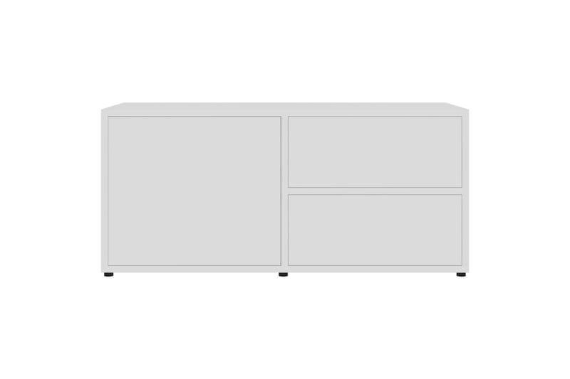 Tv-Skab 80x34x36 cm Spånplade Hvid - Hvid - Møbler - TV borde & mediemøbler - TV-borde