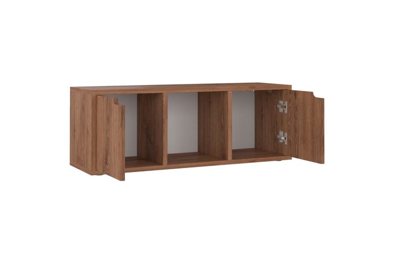 tv-skab 88,5x27,5x30,5 cm spånplade brun eg - Brun - Møbler - TV borde & mediemøbler - TV-borde