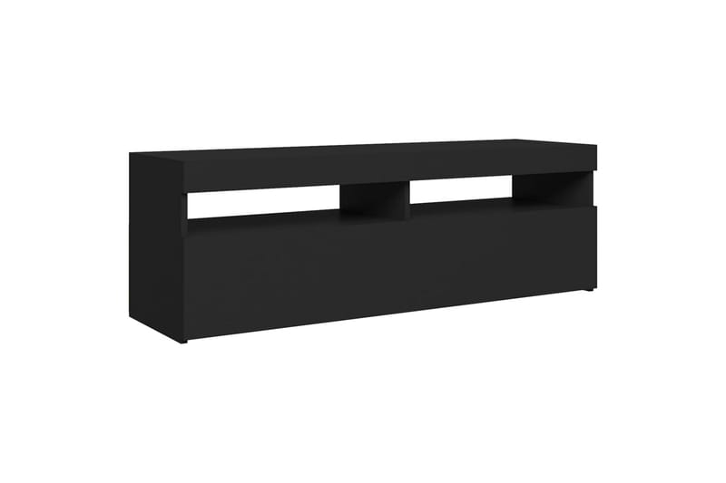 tv-skab med LED-lamper 120x35x40 cm sort - Sort - Møbler - TV borde & mediemøbler - TV-borde