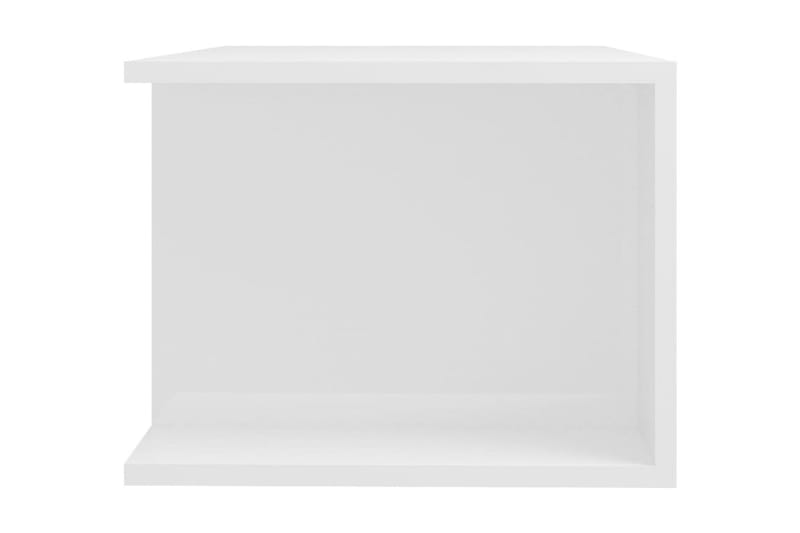 tv-skab med LED-lamper 90x39x30 cm hvid højglans - Hvid - Møbler - TV borde & mediemøbler - TV-borde