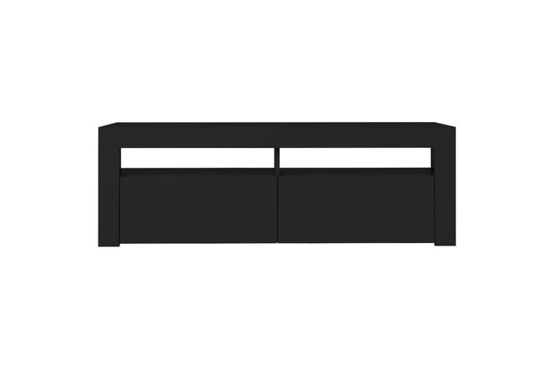 tv-skab med LED-lys 120x35x40 cm sort - Sort - Møbler - TV borde & mediemøbler - TV-borde