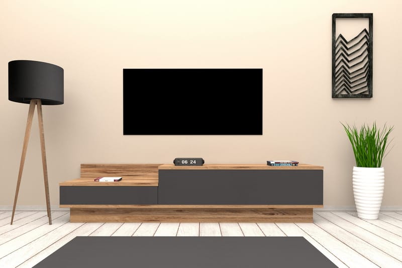 Tv-stativ 160 cm I / Antracit - Møbler - TV borde & mediemøbler - TV-borde