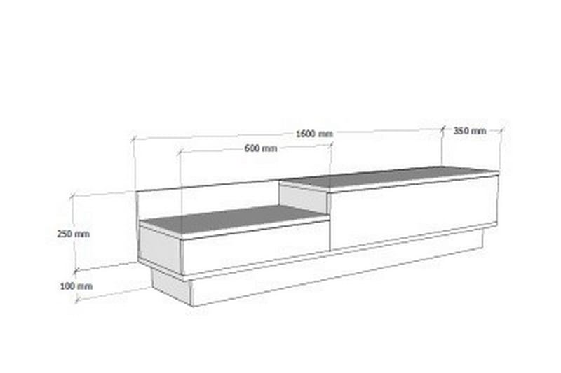 Tv-stativ 160 cm I / Antracit - Møbler - TV borde & mediemøbler - TV-borde