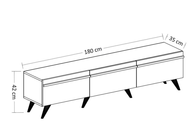 Tv-stativ 180 cm antracit - Møbler - TV borde & mediemøbler - TV-borde