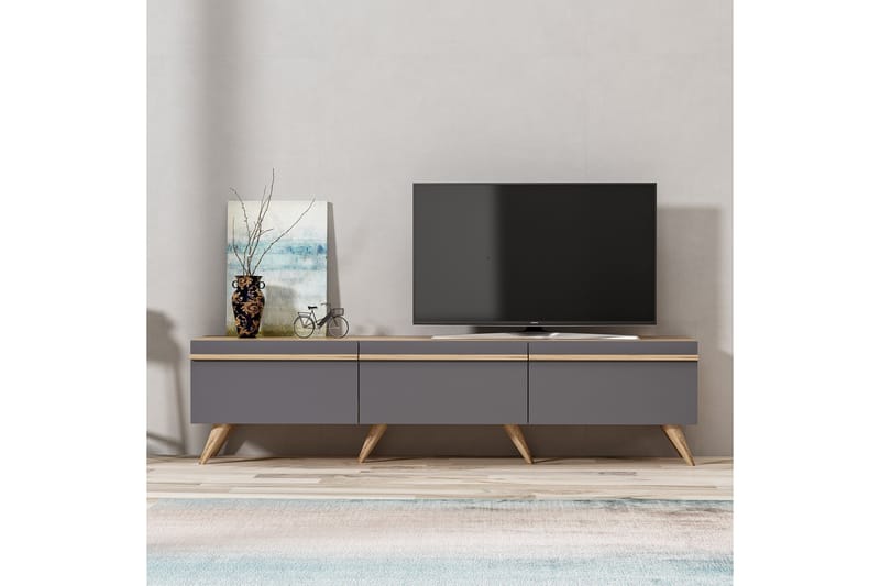 Tv-stativ 180 cm antracit - Møbler - TV borde & mediemøbler - TV-borde