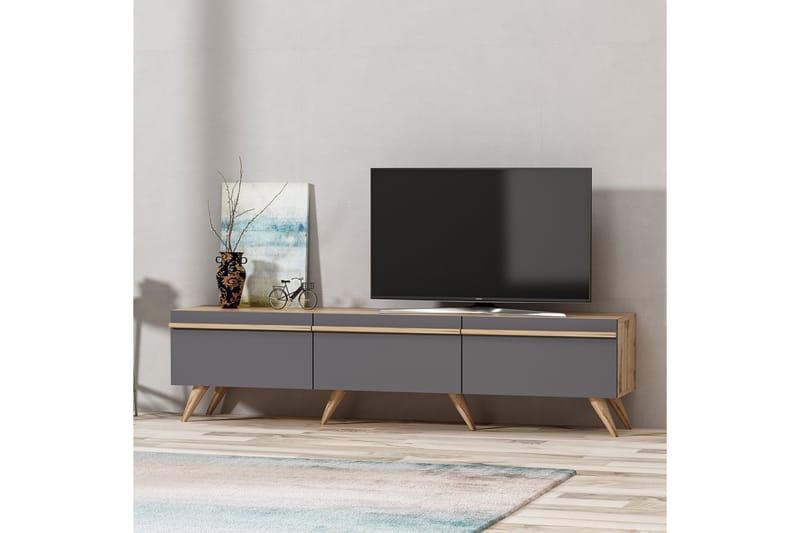 Tv-stativ 180 cm antracit - Møbler - TV borde & mediemøbler - TV-borde