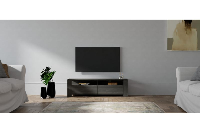 Tylar TV-bord 140 cm - Antracit - Møbler - TV borde & mediemøbler - TV-borde