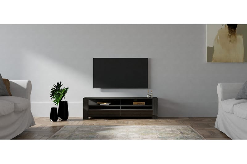 Tylar TV-bord 140 cm - Antracit - Møbler - TV borde & mediemøbler - TV-borde